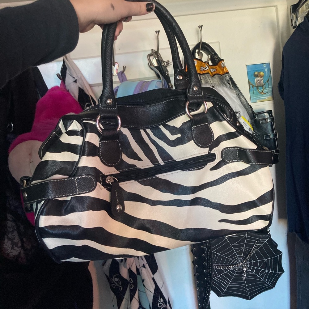 Y2K zebra print purse 🩷